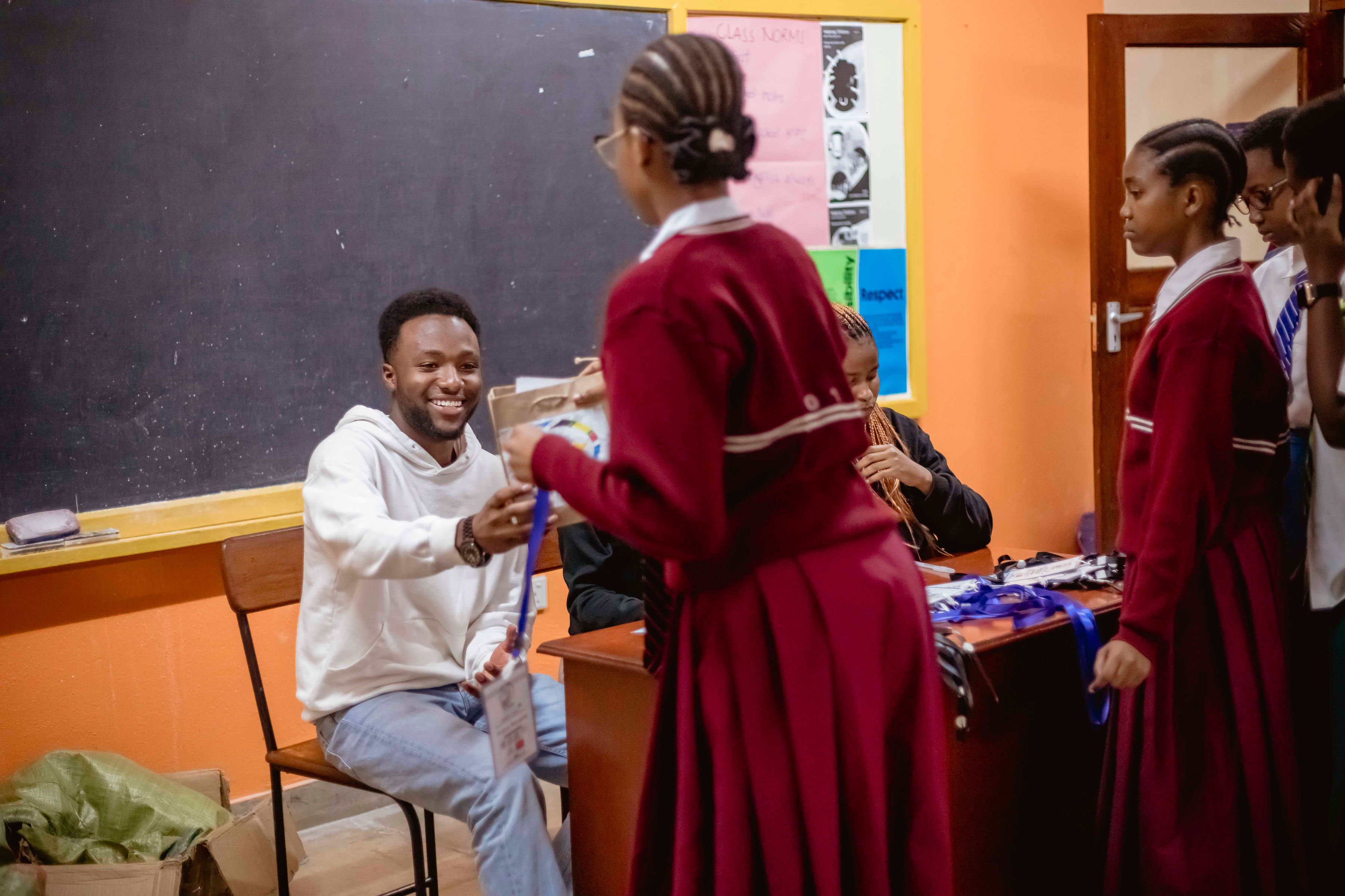 Students preparing for debates